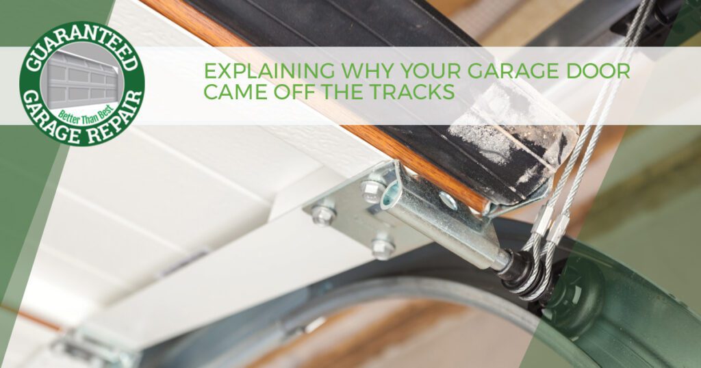 Image of a garage door track