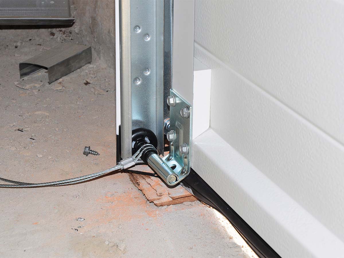 Close up on Installing Garage Door