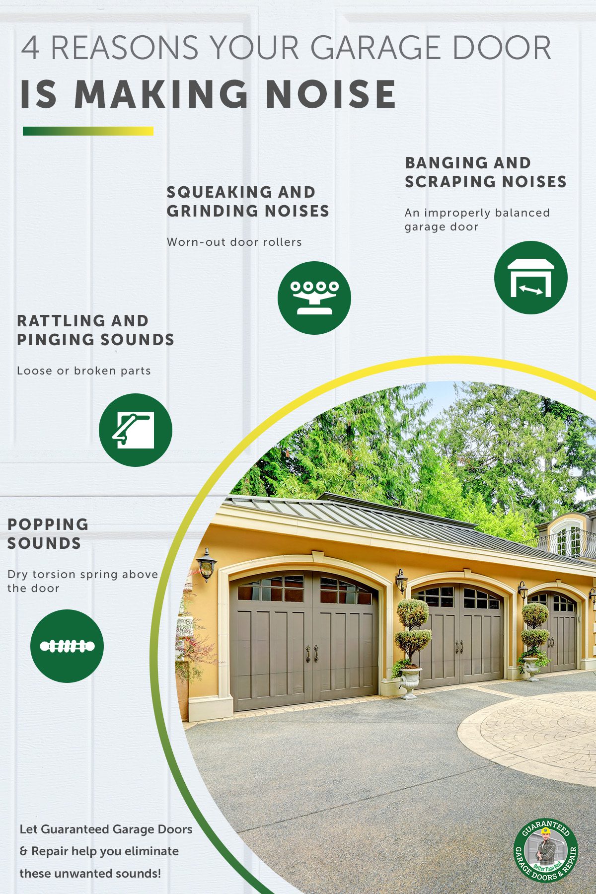 Four reasons your garage door is making noise