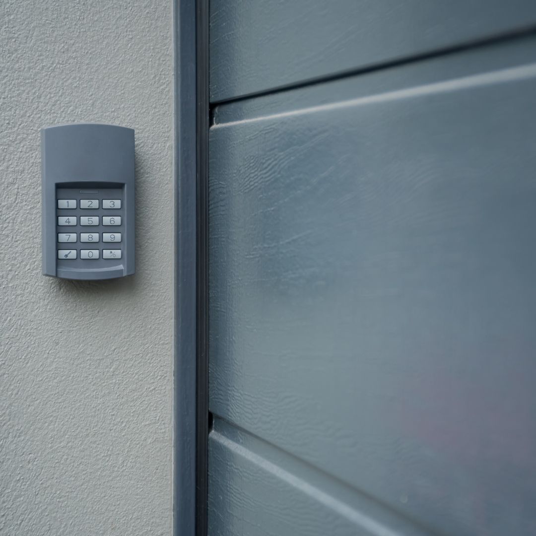 keypad near garage door
