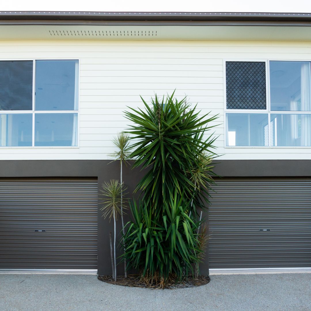 Black garage doors