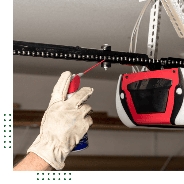 repairing a broken garage door
