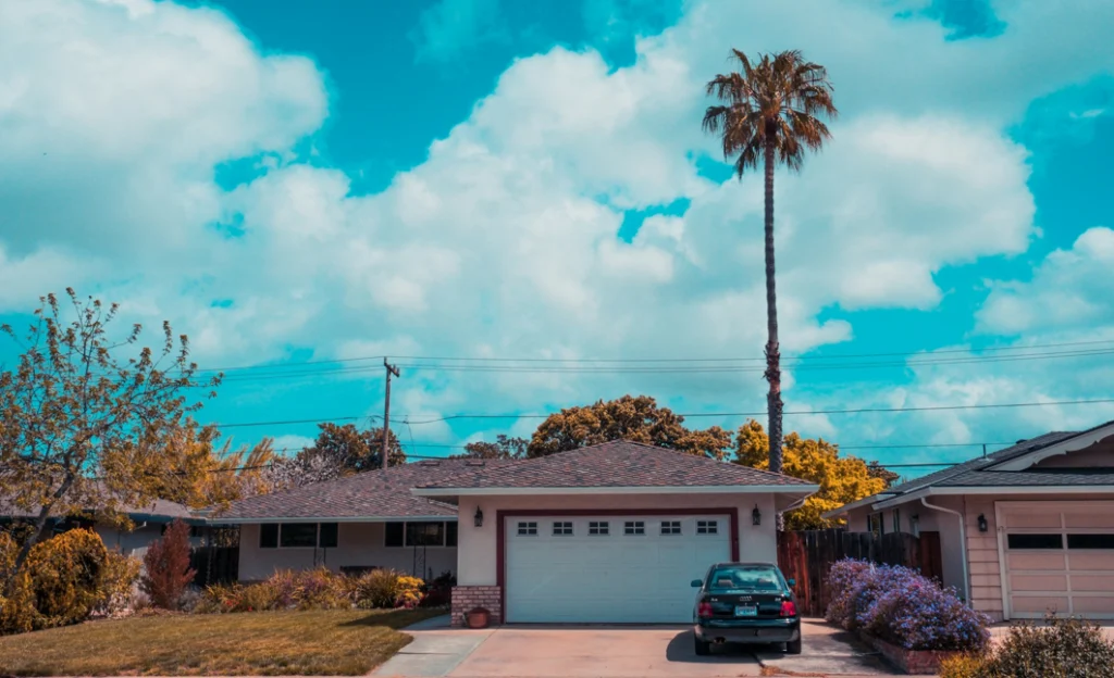 a home with a garage in Florida